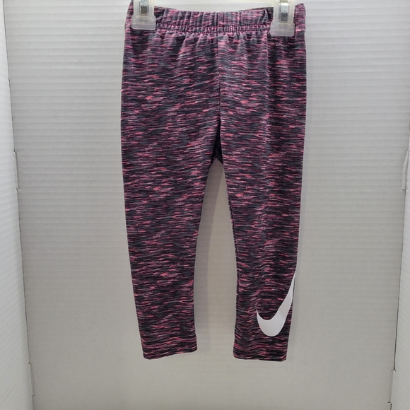 Nike Girls 2T Black Zip Hoodie & Pink Leggings 2-Piece Set - Picture 7 of 10